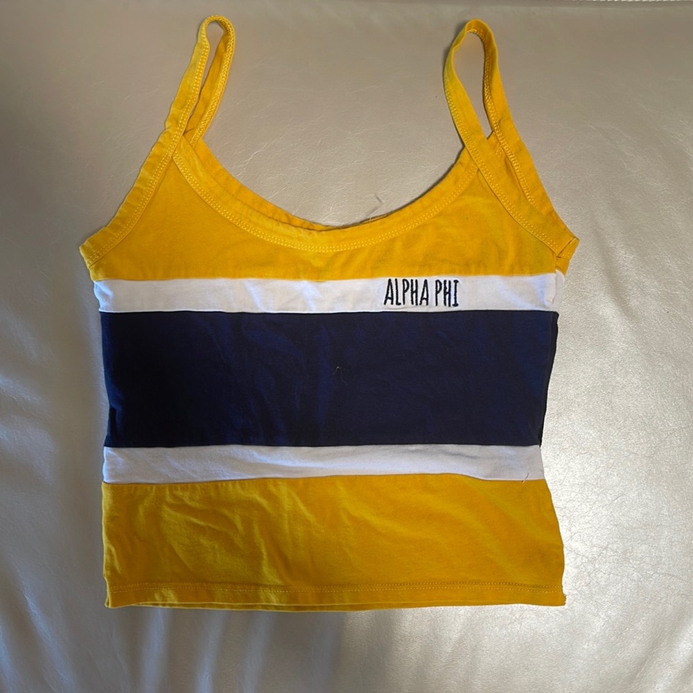 Alpha Phi crop tank top